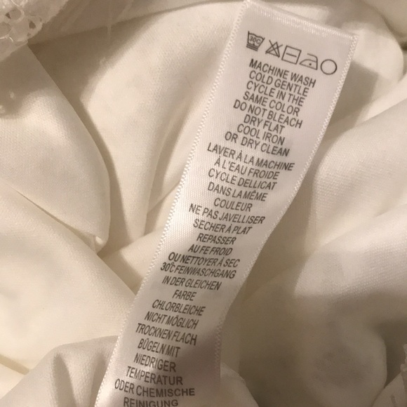 NWT Adrianna Papell White Lace Top Size M - Picture 7 of 8